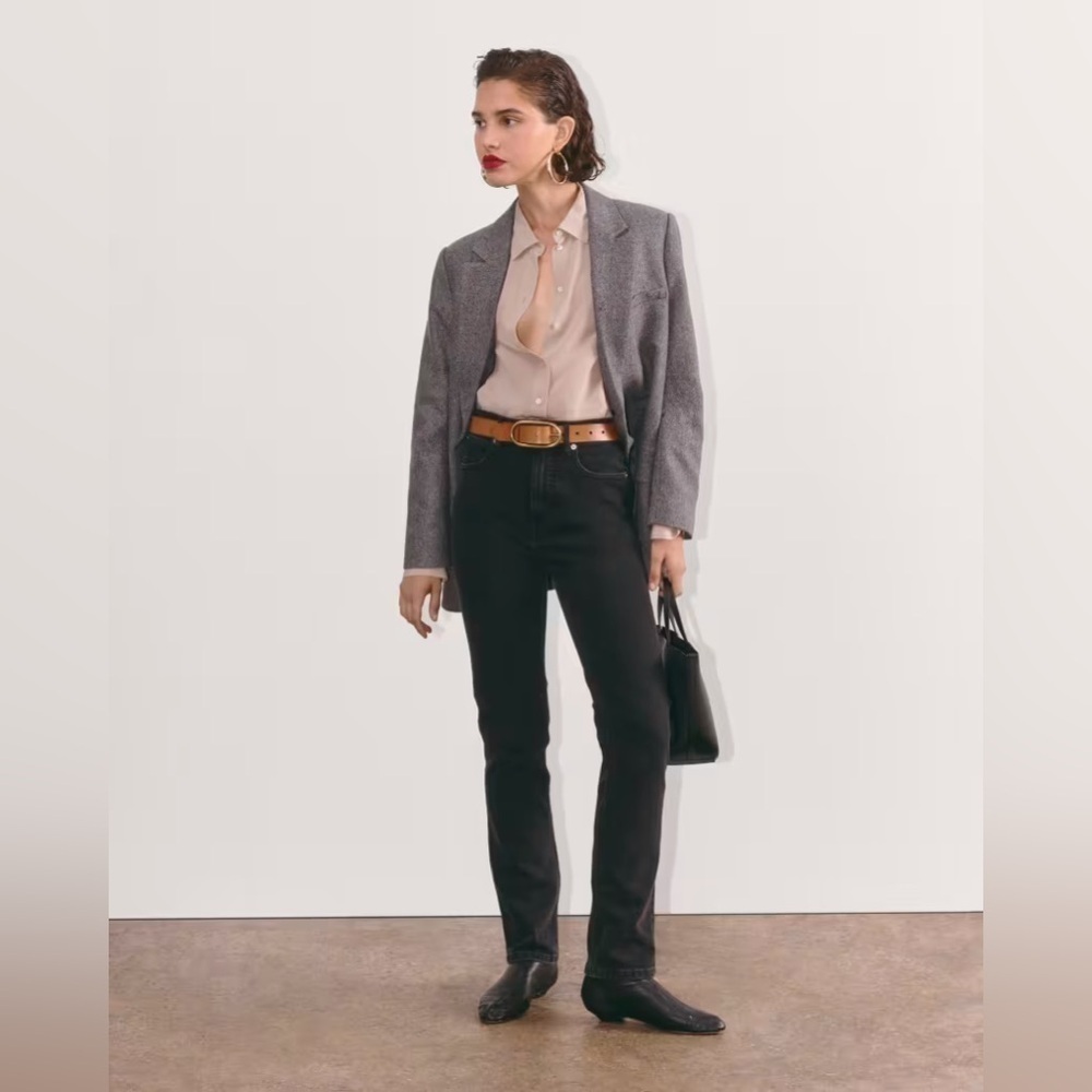 Everlane The Way High Slim Jean in Coal Black Size 29 Short NWT